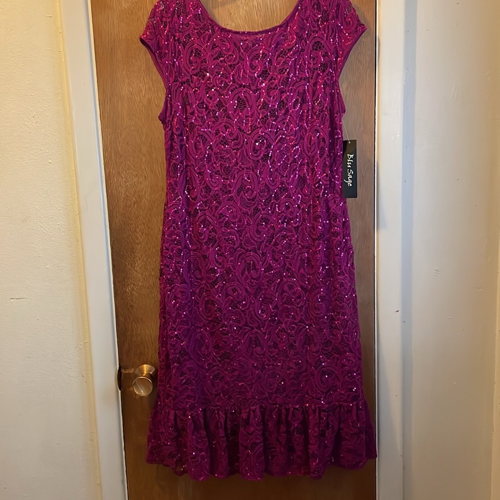 Blu Sage Sequin Cocktail Dress Sz 16